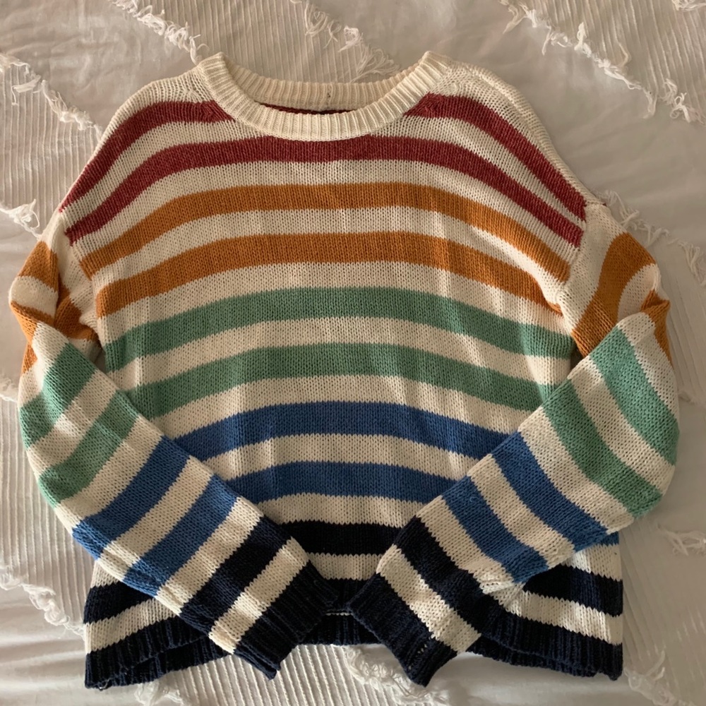 American Eagle striped sweater